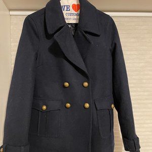 American Eagle Pea Coat Girls M/M Navy
